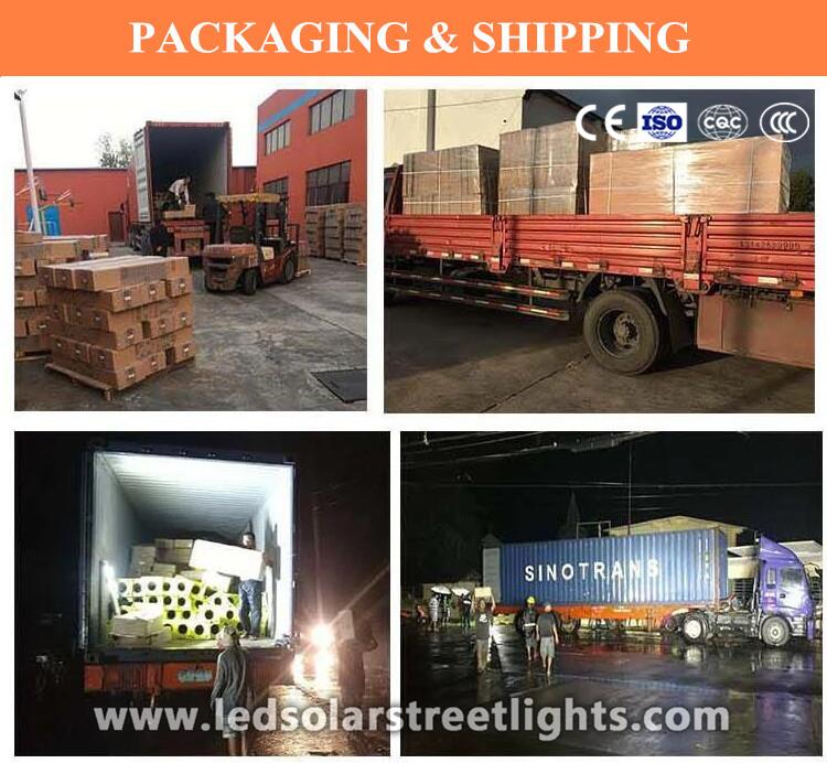 Packaging and Shipping of 40W Solar Street Light