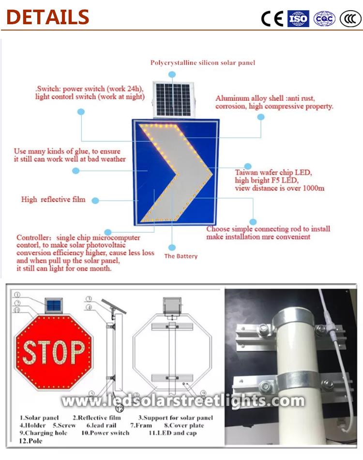 Details of Solar LED Traffic Signs
